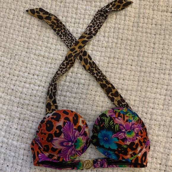 Multi pattern push up bikini with bottoms - Picture 2 of 4